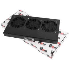 Компоненты для щитов и шкафов REM R-FAN-3K-1U-9005