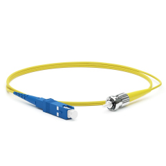 Патч-корды оптические Hyperline FC-S2-9-SC/UR-ST/UR-H-20M-LSZH-YL