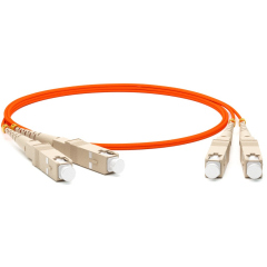 Патч-корды оптические Hyperline FC-D2-50-SC/PR-SC/PR-H-20M-LSZH-OR