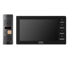 Комплекты видеодомофона CTV-DP1701 S черный