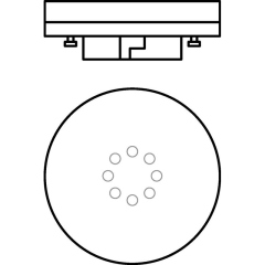 Лампа светодиодная LED Value LVGX5360 8SW/840 230В GX53 10х1 RU OSRAM 4058075582279