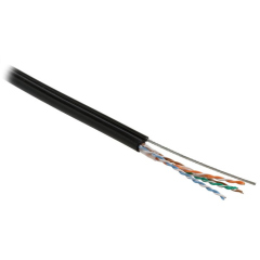 Кабели Ethernet Hyperline UUTP4-C5E-S24-2SW-OUT-PE-BK-500