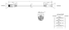 Hyperline PC-LPM-STP-RJ45-RJ45-C5e-0.5M-LSZH-WH