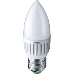 Лампа светодиодная Лампа светодиодная 94 483 NLL-P-C37-5-230-4K-E27-FR 5Вт свеча 4000К бел. E27 370лм 220-240В Navigator 94483