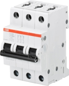 ABB S203 Автоматический выключатель 3P 6А (Z) 6кА (2CDS253001R0378)