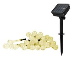 Освещение иллюминационное Светильник светодиодный SLR-G08-30W садовый; гирлянда капли теплый бел. солнечная батарея ФАZА 5040960
