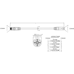 Hyperline PC-LPM-UTP-RJ45-RJ45-C6-1.5M-LSZH-BK