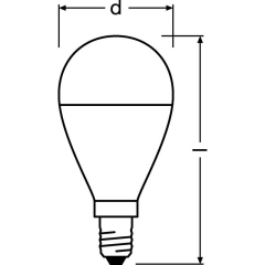 Лампа светодиодная LED Value LVCLP75 10SW/830 230В E14 10х1 RU OSRAM 4058075579712