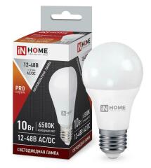 Лампа светодиодная низковольтная LED-MO-PRO 10Вт 12-48В Е27 6500К 900лм IN HOME 4690612038056