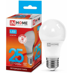 Лампа светодиодная LED-A65-VC 25Вт 230В E27 4000К 2250лм IN HOME 4690612024080