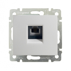 Розетки антенные, информационные, коммуникационные Legrand DIY Valena Бел Розетка ТЛФ 1-ая (694274)
