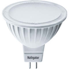 Лампа светодиодная Лампа светодиодная 94 262 NLL-MR16-5-12-3K-GU5.3 5Вт 3000К тепл. бел. GU5.3 360лм 12В Navigator 94262