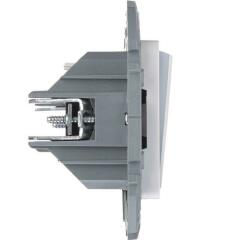 Выключатели, переключатели Переключатель модульный 2-кл. Inspiria с подсветкой10AX 250 В бел. Leg 673665