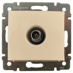 Розетки антенные, информационные, коммуникационные Legrand DIY Valena Крем Розетка TV проходная, 14 дБ (695625)