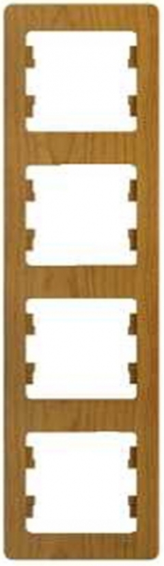 Schneider Electric Glossa Дерево Дуб Рамка 4-я, вертикальная (GSL000508)