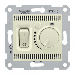 Устройства управления жалюзи, звуком, сигнализацией, климатом Schneider Electric SE Sedna Беж Регулятор теплого пола 10А (SE SDN6000347)