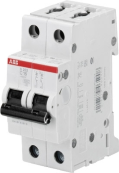 ABB S202 Автоматический выключатель 2P 6А (B) 6kA (2CDS252001R0065)