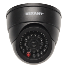 REXANT Муляж камеры внутренний, купольный с вращающимся объективом, черный (45-0230)