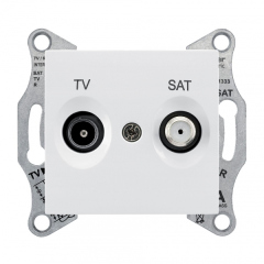 Schneider Electric SE Sedna Бел Розетка TV/SAT проходная 4dB (SE SDN3401921)