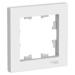 Рамка декоративная для электроустановочных устройств Рамка 1-м AtlasDesign бел. SchE ATN000101