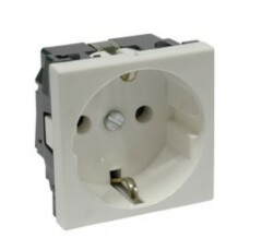 Розетки силовые Legrand Mosaic Розетка с/з 2М (077210)