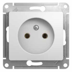 Schneider Electric Glossa Бел Розетка без заземления (GSL000141)