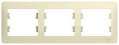 Schneider Electric Glossa Беж Рамка 3-я, горизонтальная (GSL000203)