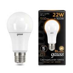 Лампа светодиодная Лампа светодиодная Black A70 22Вт 3000К E27 Gauss 102502122