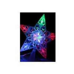 Освещение иллюминационное Фигурка "Макушка на елку "Звезда" 10 мигающих светодиодов шнур 2м IP20 Космос KOC_STAR10LED_RGB