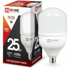 Лампа светодиодная Лампа светодиодная LED-HP-PRO 25Вт 230В 6500К E27 2250лм IN HOME 4690612031064