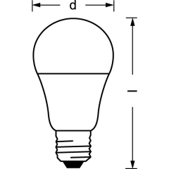 Лампа светодиодная LED Value LVCLA125 15SW/865 230В E27 10х1 RU OSRAM 4058075579217
