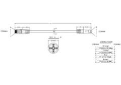 Hyperline PC-LPM-UTP-RJ45-RJ45-C5e-0.5M-LSZH-YL